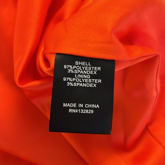 Lovers + Friends Orange One Shoulder Strap Front Slit Mini Dress Size XS - Picture 7 of 7